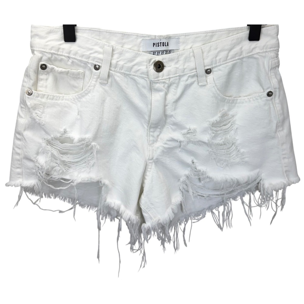 Pistola Distressed CutOff Shorts Womens Size 27 Festival Indie Grunge Jorts